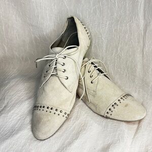 Dolce Vita Grey/Cream Oxfords with Stud Accents